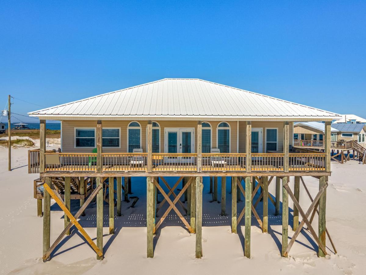 Marisol - Pet Friendly And Gulf Front! Enjoy The Large Deck With Amazing Views! Home Dauphin Island Dış mekan fotoğraf