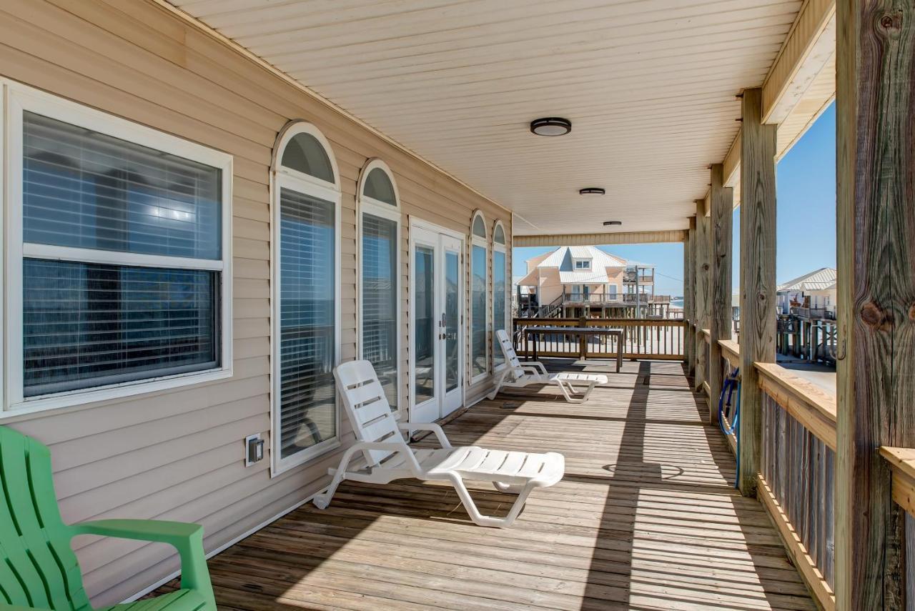 Marisol - Pet Friendly And Gulf Front! Enjoy The Large Deck With Amazing Views! Home Dauphin Island Dış mekan fotoğraf