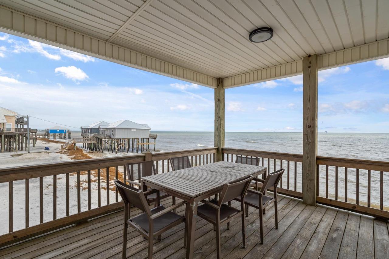 Marisol - Pet Friendly And Gulf Front! Enjoy The Large Deck With Amazing Views! Home Dauphin Island Dış mekan fotoğraf